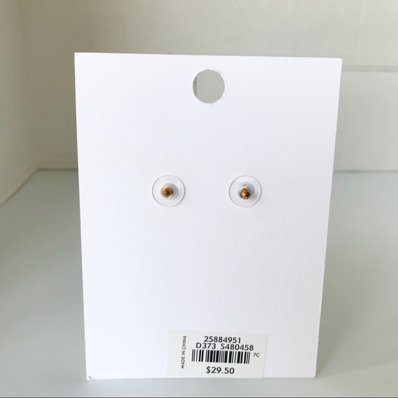 Loft Gold Tone Post Earrings - Picture 5 of 6